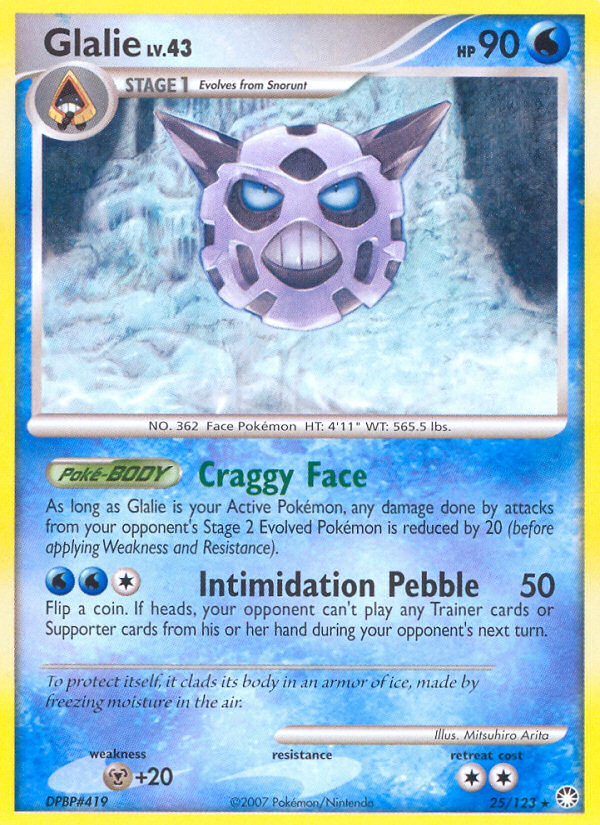 Glalie (25/123) [Diamond & Pearl: Mysterious Treasures] | Good Games North