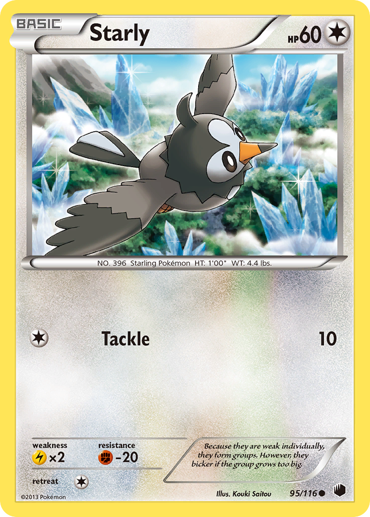 Starly (95/116) [Black & White: Plasma Freeze] | Good Games North