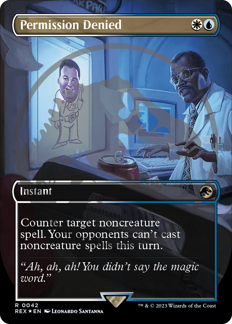 Permission Denied Emblem (Borderless) [Jurassic World Collection Tokens] | Good Games North