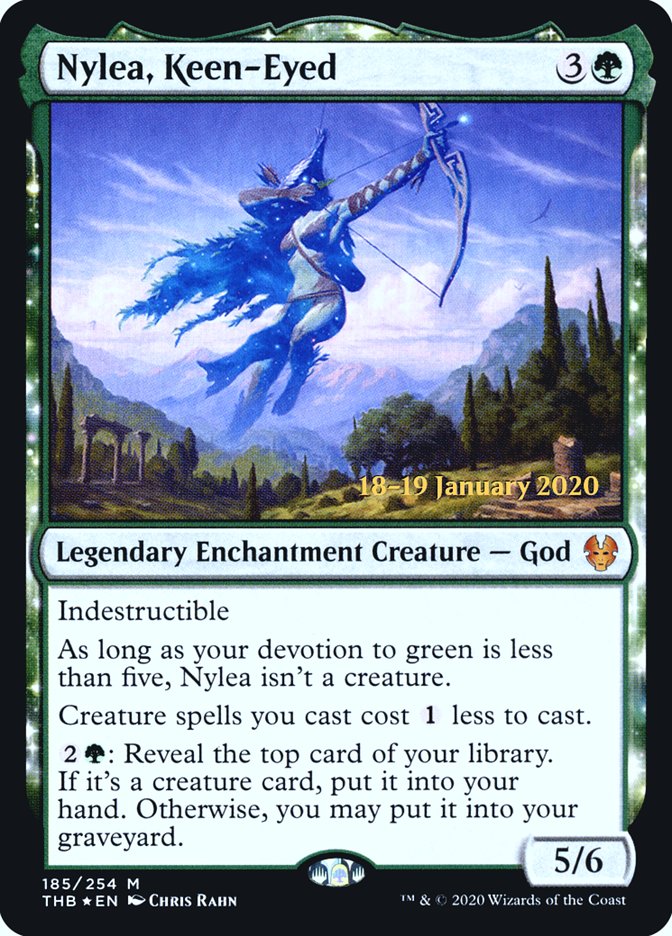 Nylea, Keen-Eyed [Theros Beyond Death Prerelease Promos] | Good Games North