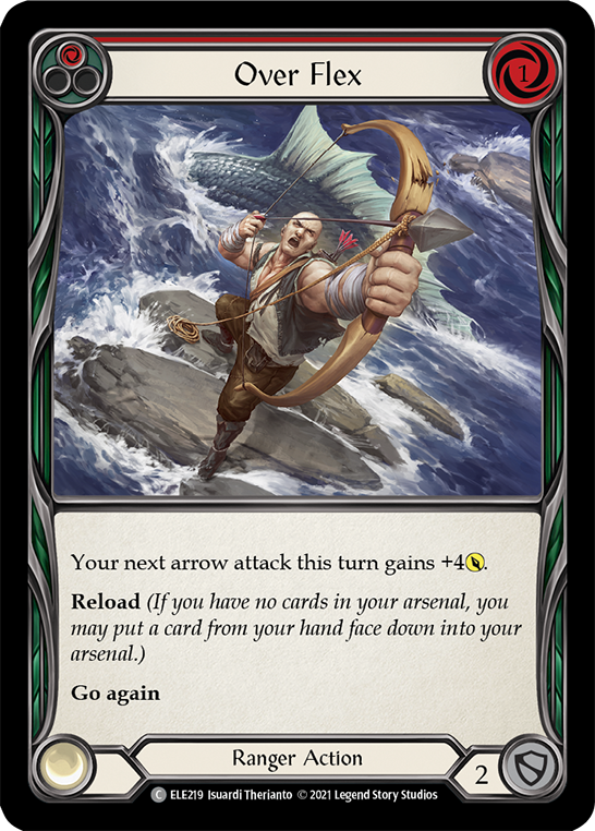 Over Flex (Red) [ELE219] (Tales of Aria)  1st Edition Rainbow Foil | Good Games North
