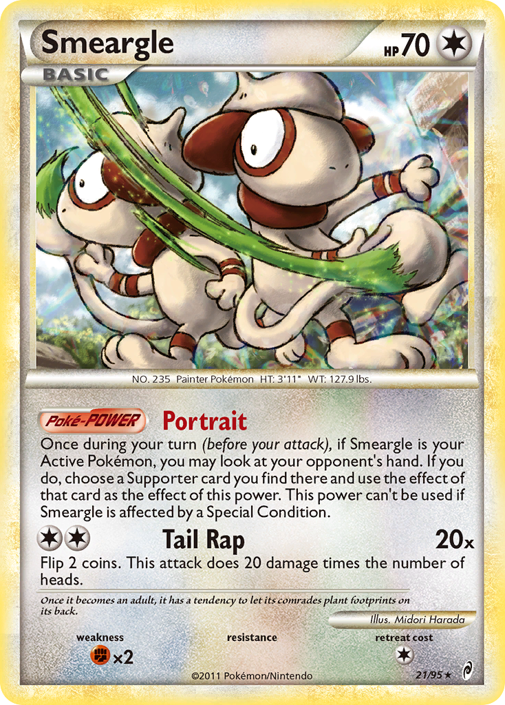 Smeargle (21/95) [HeartGold & SoulSilver: Call of Legends] | Good Games North