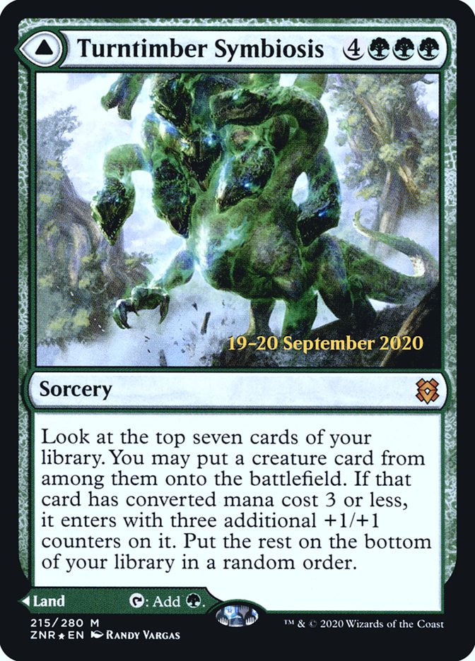 Turntimber Symbiosis // Turntimber, Serpentine Wood  [Zendikar Rising Prerelease Promos] | Good Games North
