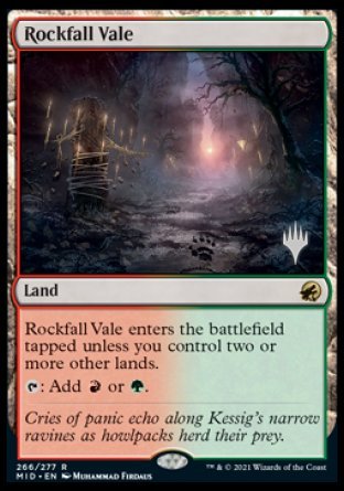 Rockfall Vale (Promo Pack) [Innistrad: Midnight Hunt Promos] | Good Games North