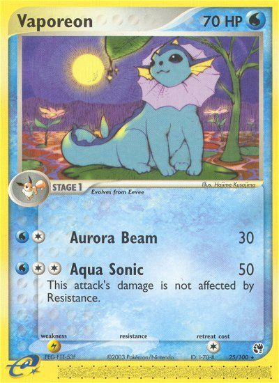 Vaporeon (25/100) [EX: Sandstorm] | Good Games North