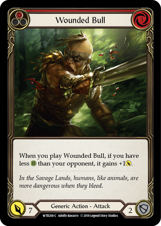 Wounded Bull (Red) [WTR200-C] Alpha Print Normal | Good Games North