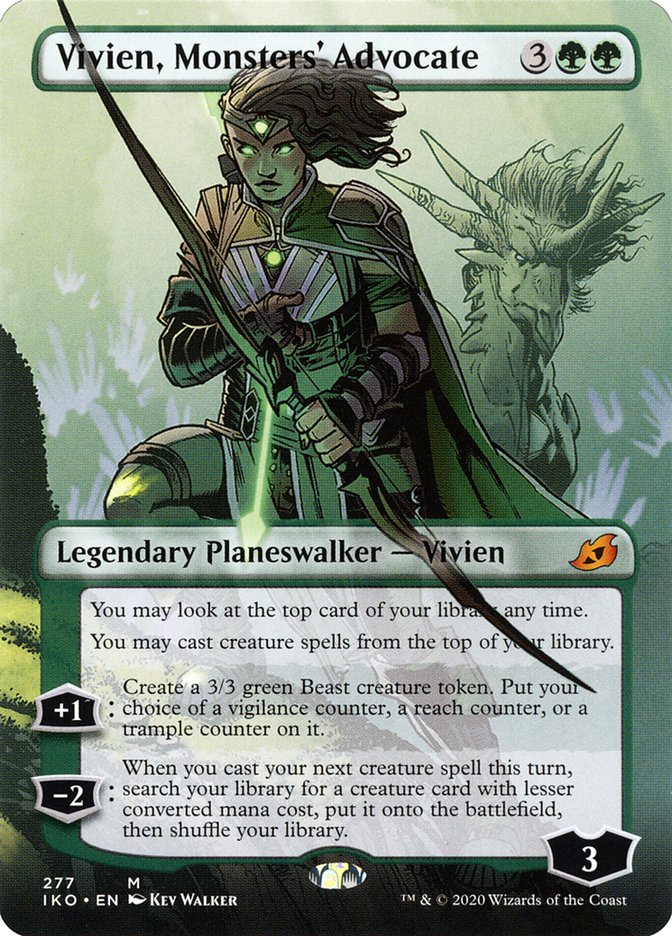 Vivien, Monsters' Advocate (Borderless) [Ikoria: Lair of Behemoths] | Good Games North