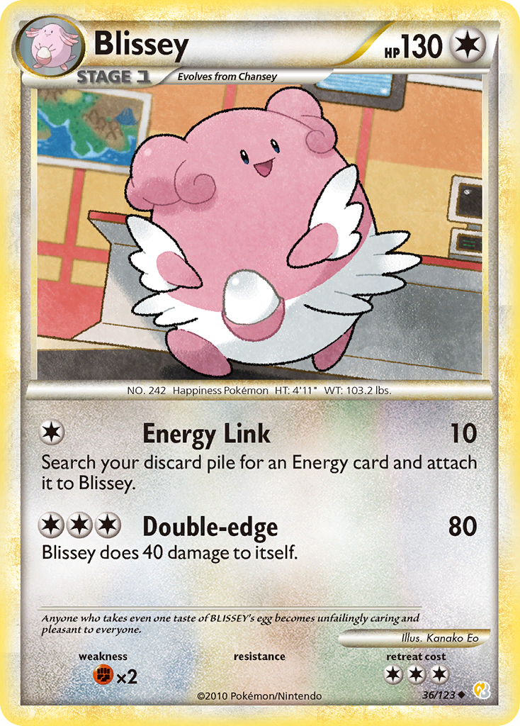 Blissey (36/123) [HeartGold & SoulSilver: Base Set] | Good Games North