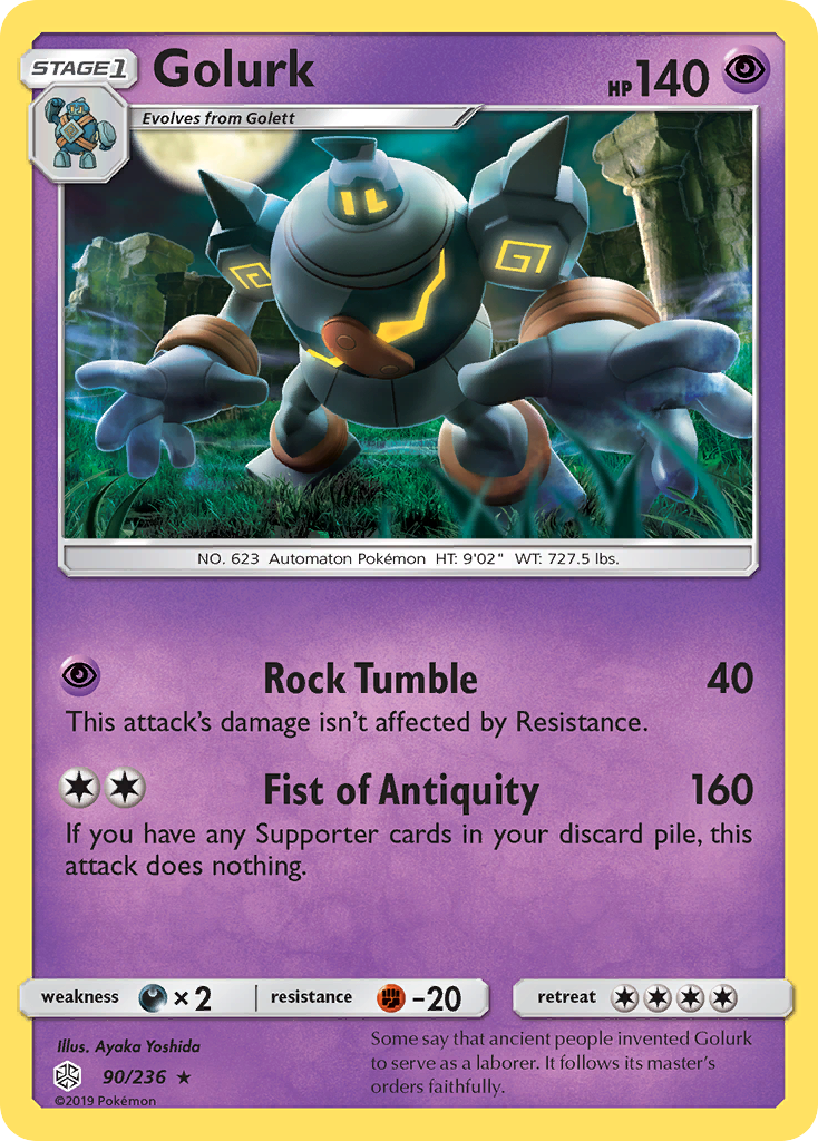 Golurk (90/236) [Sun & Moon: Cosmic Eclipse] | Good Games North
