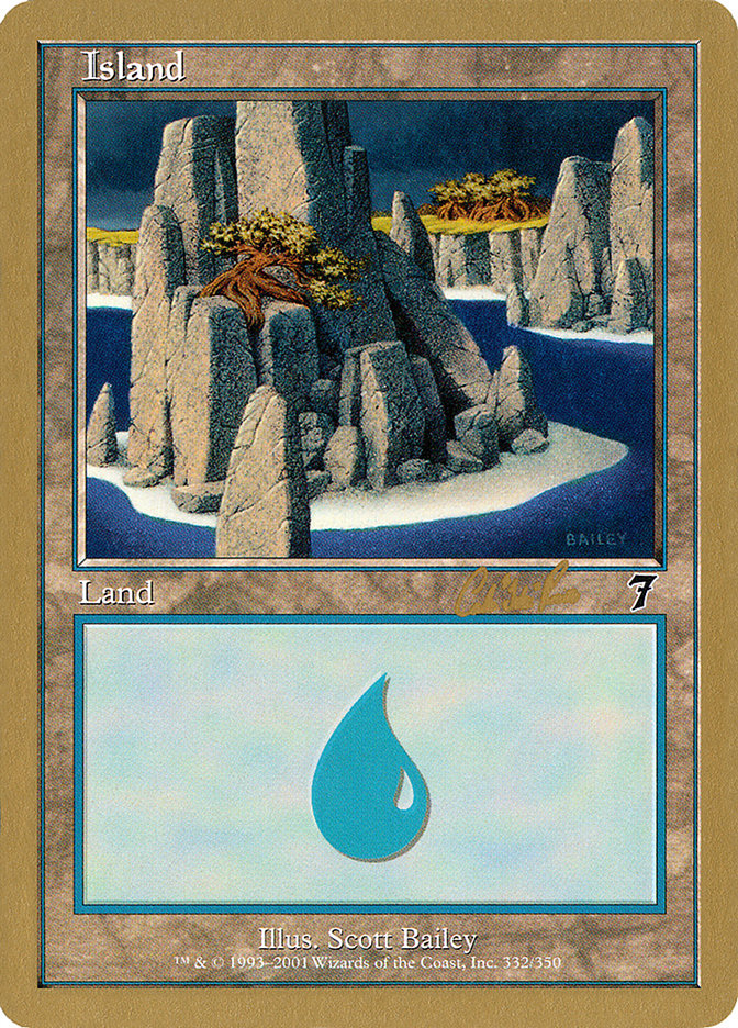 Island (cr332) (Carlos Romao) [World Championship Decks 2002] | Good Games North