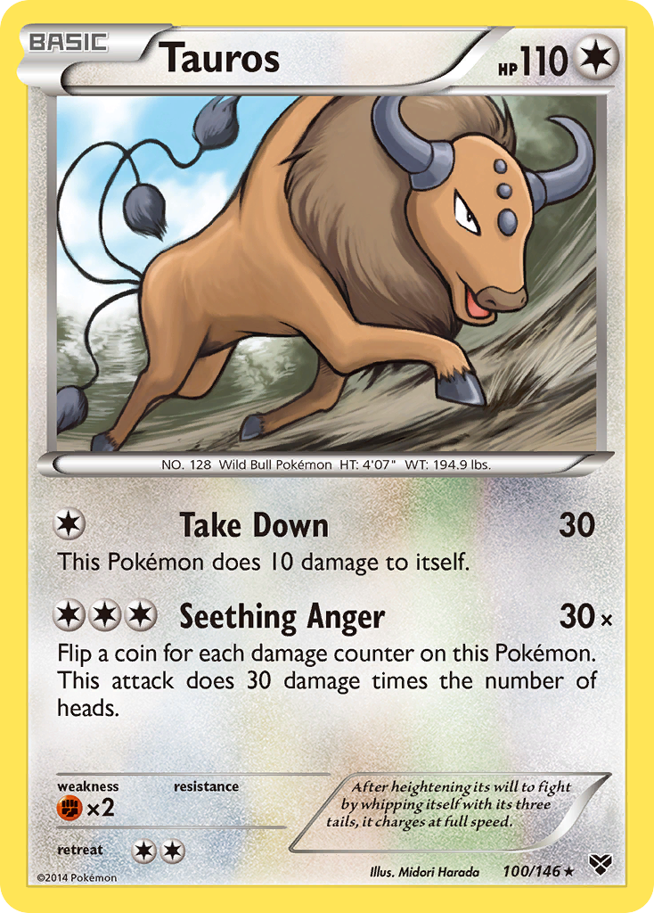 Tauros (100/146) [XY: Base Set] | Good Games North