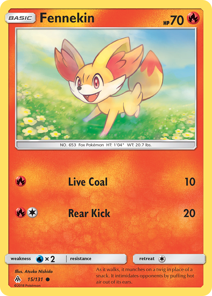 Fennekin (15/131) [Sun & Moon: Forbidden Light] | Good Games North