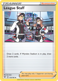 League Staff (153/185) [Sword & Shield: Vivid Voltage] | Good Games North