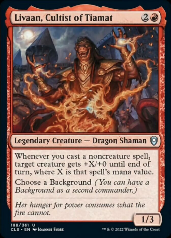 Livaan, Cultist of Tiamat [Commander Legends: Battle for Baldur's Gate] | Good Games North