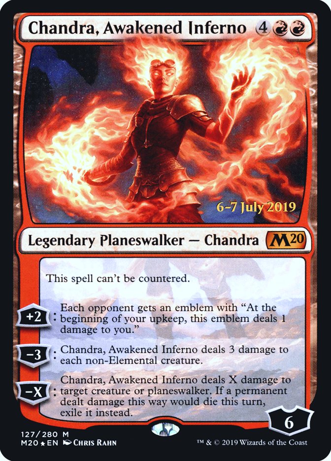 Chandra, Awakened Inferno  [Core Set 2020 Prerelease Promos] | Good Games North