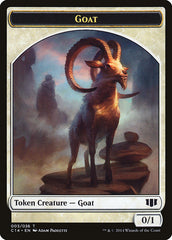 Goblin // Goat Double-sided Token [Commander 2014 Tokens] | Good Games North