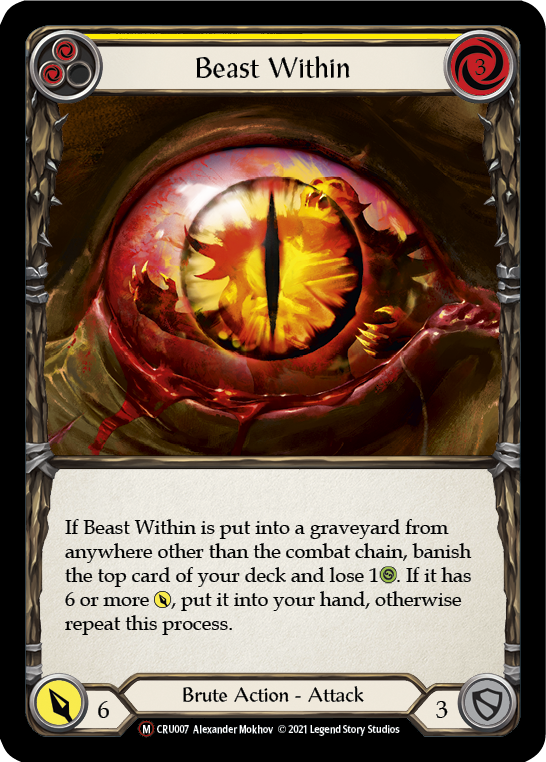 Beast Within [U-CRU007-RF] Unlimited Rainbow Foil | Good Games North