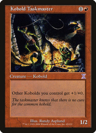 Kobold Taskmaster [Time Spiral Timeshifted] | Good Games North