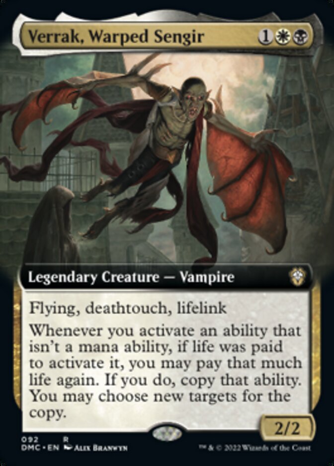 Verrak, Warped Sengir (Extended Art) [Dominaria United Commander] | Good Games North