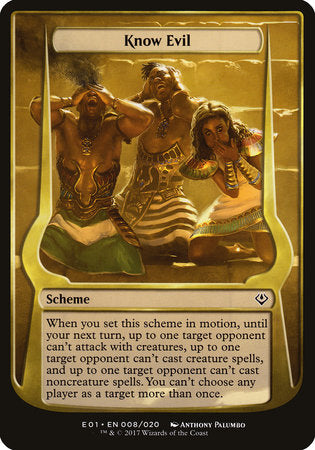 Know Evil (Archenemy: Nicol Bolas) [Archenemy: Nicol Bolas Schemes] | Good Games North