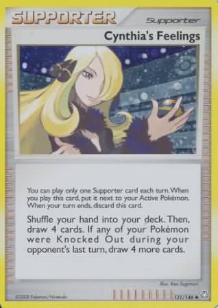 Cynthia's Feelings (131/146) (Cosmos Holofoil) [Diamond & Pearl: Legends Awakened] | Good Games North