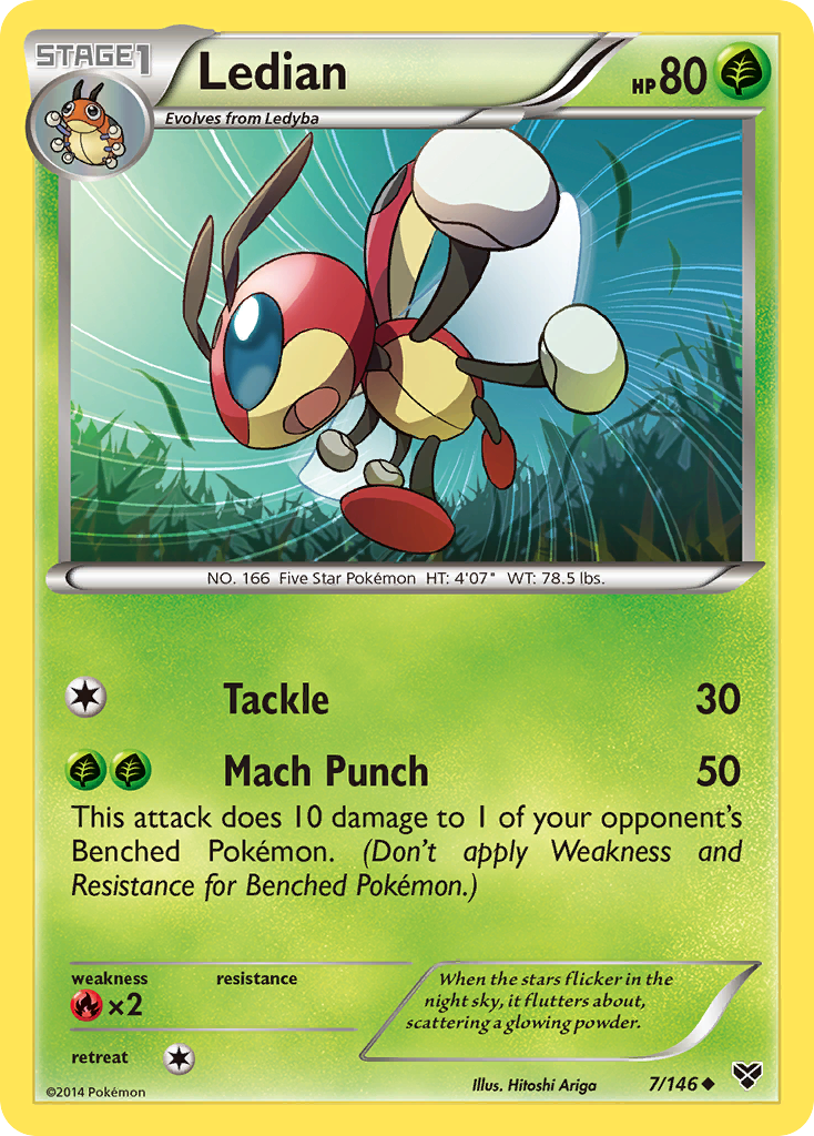 Ledian (7/146) [XY: Base Set] | Good Games North