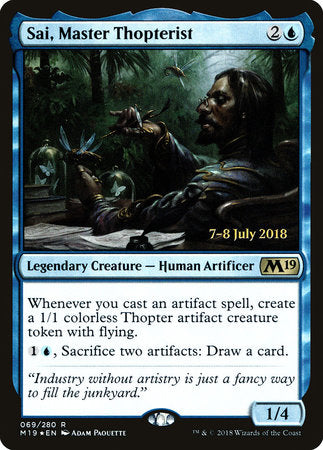 Sai, Master Thopterist [Core Set 2019 Promos] | Good Games North