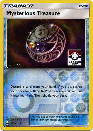 Mysterious Treasure (113/131) (League Promo Staff) [Sun & Moon: Forbidden Light] | Good Games North