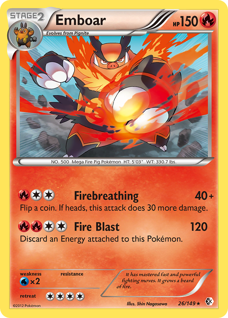 Emboar (26/149) [Black & White: Boundaries Crossed] | Good Games North