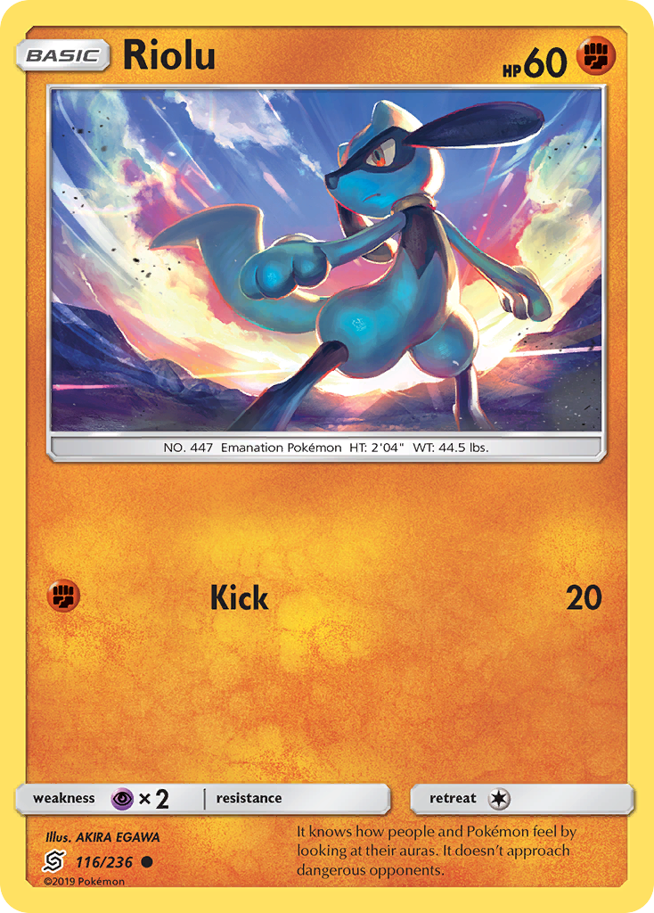Riolu (116/236) [Sun & Moon: Unified Minds] | Good Games North