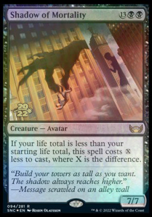 Shadow of Mortality [Streets of New Capenna Prerelease Promos] | Good Games North