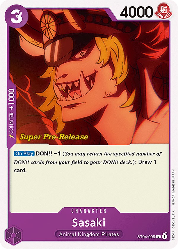 Sasaki [Super Pre-Release Starter Deck: Animal Kingdom Pirates] | Good Games North