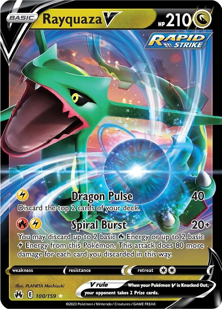 Rayquaza V (100/159) [Sword & Shield: Crown Zenith] | Good Games North
