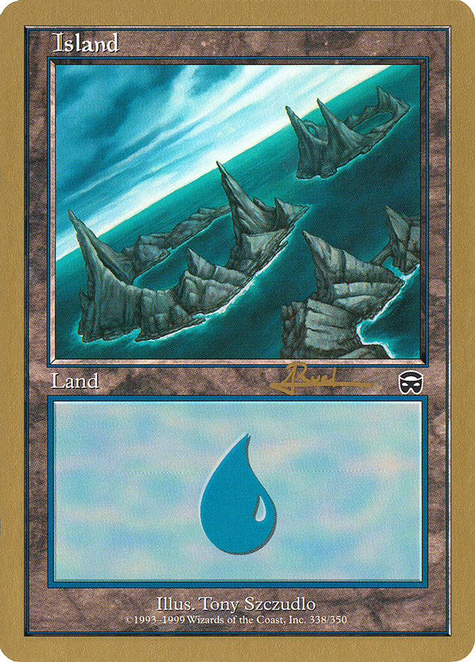 Island (ar338) (Antoine Ruel) [World Championship Decks 2001] | Good Games North