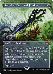 Sword of Feast and Famine (Borderless) [Double Masters] | Good Games North