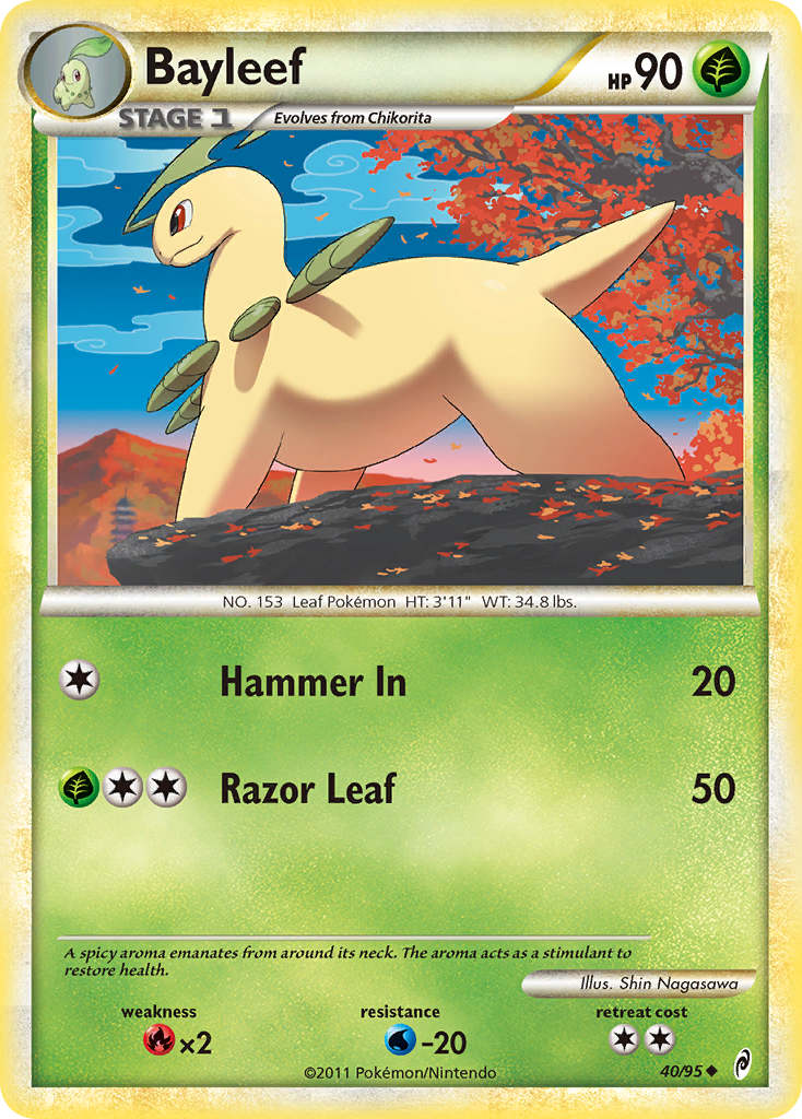 Bayleef (40/95) [HeartGold & SoulSilver: Call of Legends] | Good Games North