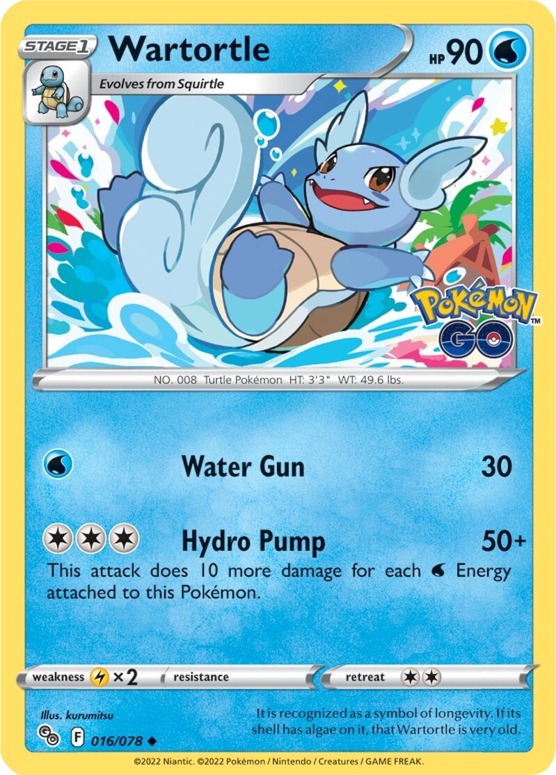 Wartortle (016/078) [Pokémon GO] | Good Games North
