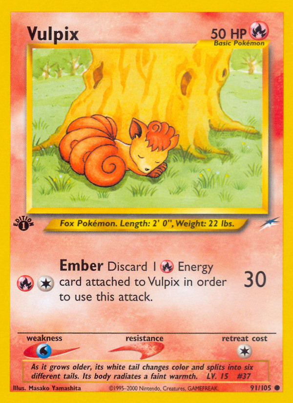 Vulpix (91/105) [Neo Destiny 1st Edition] | Good Games North