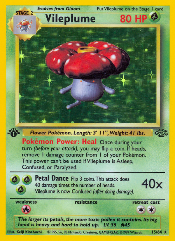 Vileplume (15/64) [Jungle 1st Edition] | Good Games North