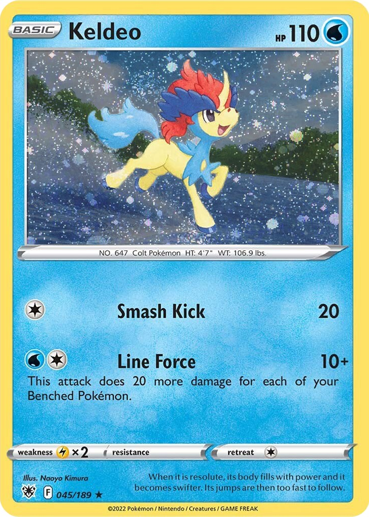Keldeo (045/189) (Cosmos Holo) [Sword & Shield: Astral Radiance] | Good Games North