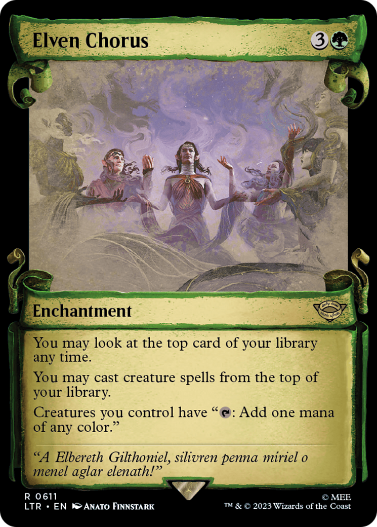 Elven Chorus [The Lord of the Rings: Tales of Middle-Earth Showcase Scrolls] | Good Games North