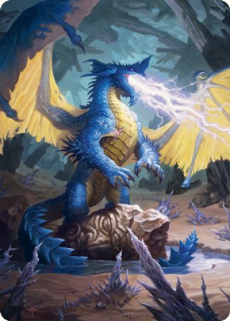 Blue Dragon Art Card [Dungeons & Dragons: Adventures in the Forgotten Realms Art Series] | Good Games North