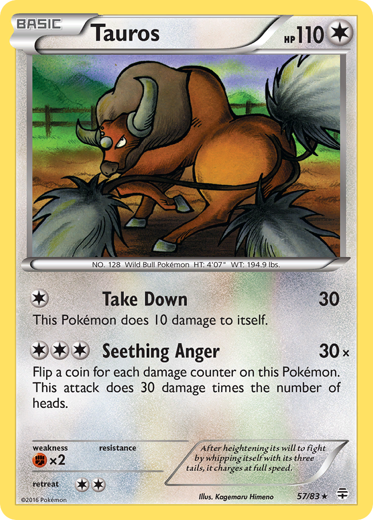 Tauros (57/83) [XY: Generations] | Good Games North