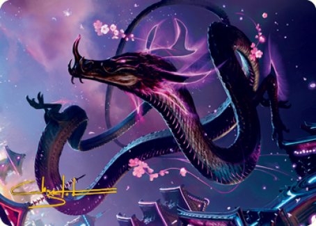 Junji, the Midnight Sky 1 Art Card (Gold-Stamped Signature) [Kamigawa: Neon Dynasty Art Series] | Good Games North