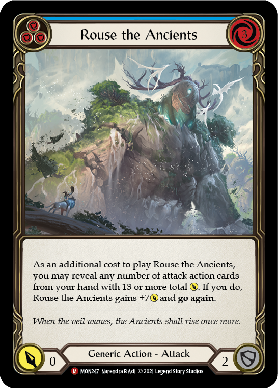 Rouse the Ancients [MON247-RF] 1st Edition Rainbow Foil | Good Games North