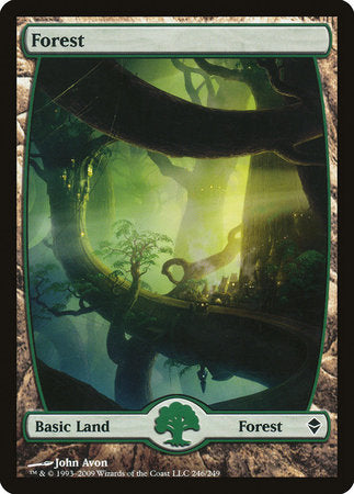 Forest (246) - Full Art [Zendikar] | Good Games North