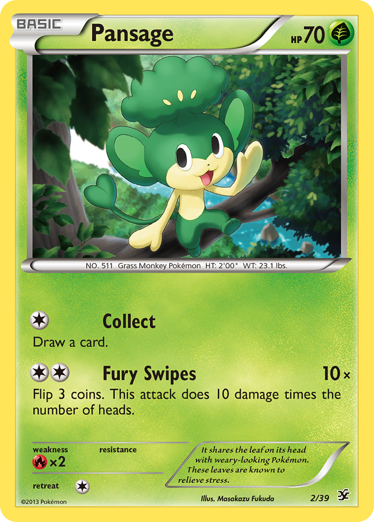 Pansage (2/39) [XY: Kalos Starter Set] | Good Games North