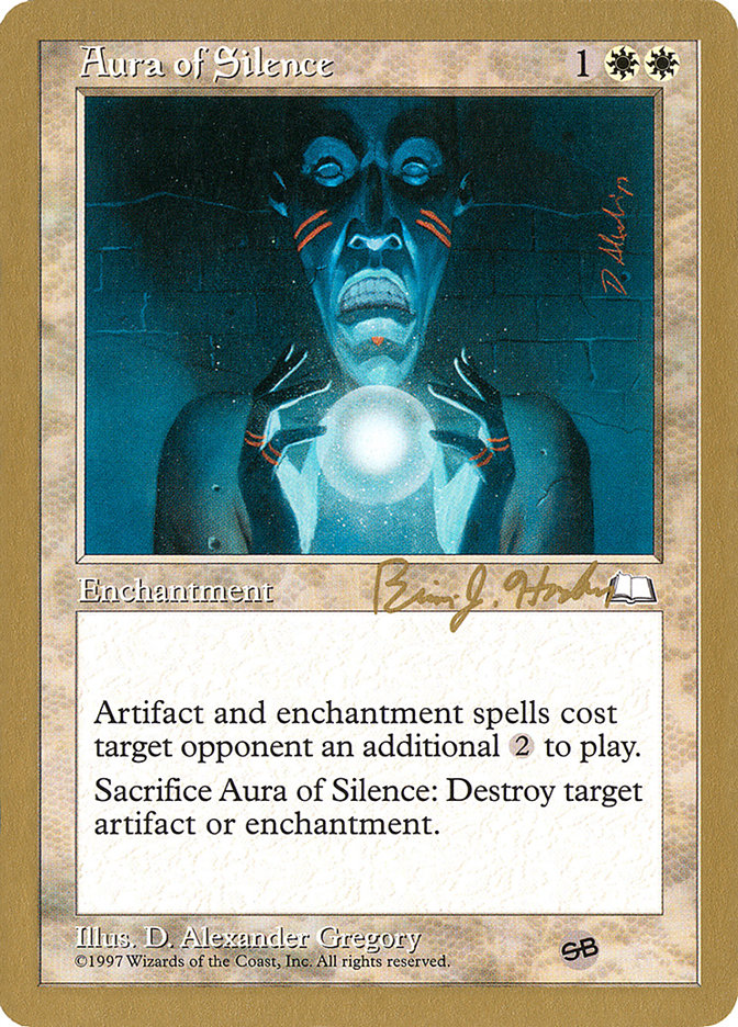 Aura of Silence (Brian Hacker) (SB) [World Championship Decks 1998] | Good Games North