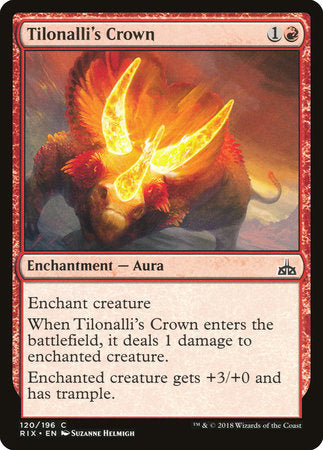 Tilonalli's Crown [Rivals of Ixalan] | Good Games North