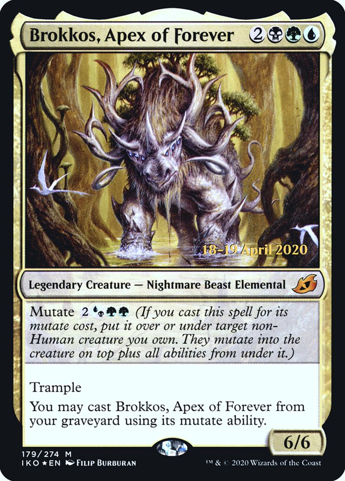 Brokkos, Apex of Forever  [Ikoria: Lair of Behemoths Prerelease Promos] | Good Games North